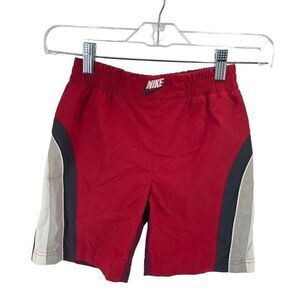 Nike boys Lined Red Swim Volleyball Short Size 6 NWT